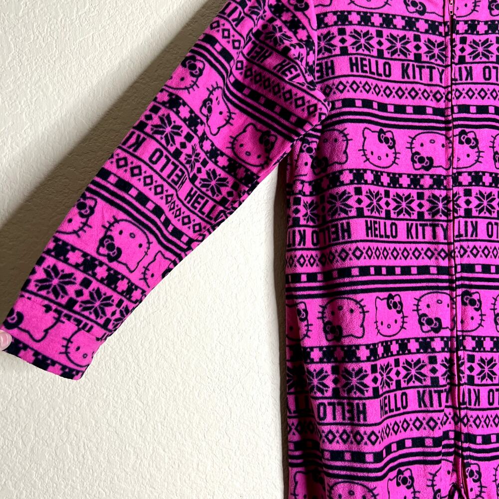 Hello Kitty Onesie Pajamas Pjs Sleepwear Women La… - image 8